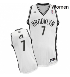 Womens Adidas Brooklyn Nets 7 Jeremy Lin Swingman White Home NBA Jersey Womens Adidas Brooklyn Nets 7 Jeremy Lin Swingman White Home NBA Jersey