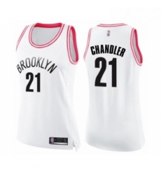 Womens Brooklyn Nets 21 Wilson Chandler Swingman White Pink Fashion Basketball Jerse Womens Brooklyn Nets 21 Wilson Chandler Swingman White Pink Fashion Basketball Jerse