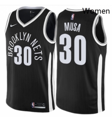 Womens Nike Brooklyn Nets 30 Dzanan Musa Swingman Black NBA Jersey City Edition Womens Nike Brooklyn Nets 30 Dzanan Musa Swingman Black NBA Jersey City Edition