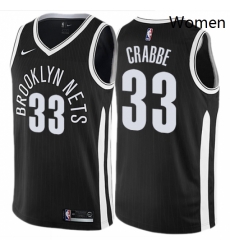 Womens Nike Brooklyn Nets 33 Allen Crabbe Swingman Black NBA Jersey City Edition Womens Nike Brooklyn Nets 33 Allen Crabbe Swingman Black NBA Jersey City Edition