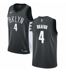 Womens Nike Brooklyn Nets 4 Jahlil Okafor Authentic Gray NBA Jersey Statement Edition Womens Nike Brooklyn Nets 4 Jahlil Okafor Authentic Gray NBA Jersey Statement Edition