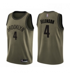 Youth Brooklyn Nets 4 Henry Ellenson Swingman Green Salute to Service Basketball Jersey Youth Brooklyn Nets 4 Henry Ellenson Swingman Green Salute to Service Basketball Jersey