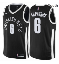 Youth Nike Brooklyn Nets 6 Sean Kilpatrick Swingman Black NBA Jersey City Edition Youth Nike Brooklyn Nets 6 Sean Kilpatrick Swingman Black NBA Jersey City Edition