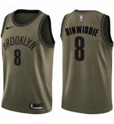 Youth Nike Brooklyn Nets 8 Spencer Dinwiddie Swingman Green Salute to Service NBA Jersey Youth Nike Brooklyn Nets 8 Spencer Dinwiddie Swingman Green Salute to Service NBA Jersey