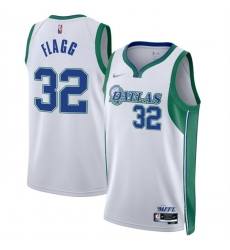 Men Dallas Mavericks 32 Cooper Flagg White 2025 Draft City Edition Stitched Basketball Jersey