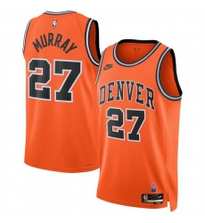 Men Denver Nuggets  27 Jamal Murray Orange 2026 27Classic Edition Stitched Basketball Jersey