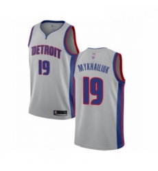 Youth Detroit Pistons 19 Sviatoslav Mykhailiuk Swingman Silver Basketball Jersey Statement Edition Youth Detroit Pistons 19 Sviatoslav Mykhailiuk Swingman Silver Basketball Jersey Statement Edition