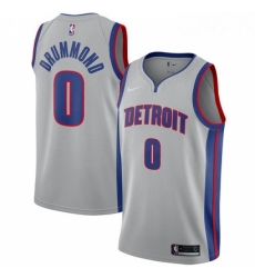 Youth Nike Detroit Pistons 0 Andre Drummond Swingman Silver NBA Jersey Statement Edition Youth Nike Detroit Pistons 0 Andre Drummond Swingman Silver NBA Jersey Statement Edition