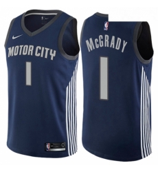 Youth Nike Detroit Pistons 1 Tracy McGrady Swingman Navy Blue NBA Jersey City Edition Youth Nike Detroit Pistons 1 Tracy McGrady Swingman Navy Blue NBA Jersey City Edition