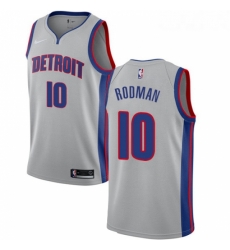 Youth Nike Detroit Pistons 10 Dennis Rodman Authentic Silver NBA Jersey Statement Edition Youth Nike Detroit Pistons 10 Dennis Rodman Authentic Silver NBA Jersey Statement Edition