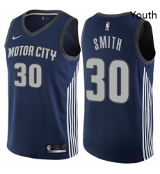 Youth Nike Detroit Pistons 30 Joe Smith Swingman Navy Blue NBA Jersey City Edition Youth Nike Detroit Pistons 30 Joe Smith Swingman Navy Blue NBA Jersey City Edition