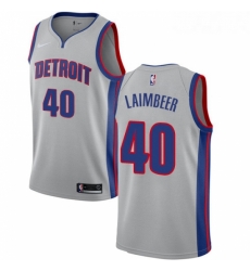 Youth Nike Detroit Pistons 40 Bill Laimbeer Authentic Silver NBA Jersey Statement Edition Youth Nike Detroit Pistons 40 Bill Laimbeer Authentic Silver NBA Jersey Statement Edition