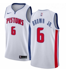 Youth Nike Detroit Pistons 6 Bruce Brown Jr Swingman White NBA Jersey Association Edition Youth Nike Detroit Pistons 6 Bruce Brown Jr Swingman White NBA Jersey Association Edition