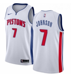 Youth Nike Detroit Pistons 7 Stanley Johnson Authentic White Home NBA Jersey Association Edition Youth Nike Detroit Pistons 7 Stanley Johnson Authentic White Home NBA Jersey Association Edition