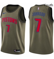 Youth Nike Detroit Pistons 7 Stanley Johnson Swingman Green Salute to Service NBA Jersey Youth Nike Detroit Pistons 7 Stanley Johnson Swingman Green Salute to Service NBA Jersey