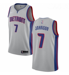 Youth Nike Detroit Pistons 7 Stanley Johnson Swingman Silver NBA Jersey Statement Edition Youth Nike Detroit Pistons 7 Stanley Johnson Swingman Silver NBA Jersey Statement Edition