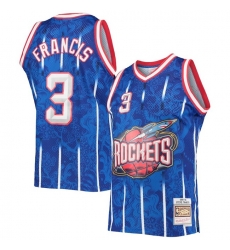 Men Houston Rockets 3 Steve Francis Blue 1999 2000 Mitchell 26 Ness Hardwood Classics Swingman Stitched Basketball Jersey Men Houston Rockets 3 Steve Francis Blue 1999 2000 Mitchell 26 Ness Hardwood Classics Swingman Stitched Basketball Jersey