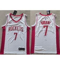 Men Houston Rockets 7 Kevin Durant White 2025 Association Edition Stitched Jersey Men Houston Rockets 7 Kevin Durant White 2025 Association Edition Stitched Jersey