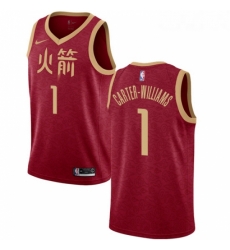 Youth Nike Houston Rockets 1 Michael Carter Williams Swingman Red NBA Jersey 2018 19 City Edition Youth Nike Houston Rockets 1 Michael Carter Williams Swingman Red NBA Jersey 2018 19 City Edition