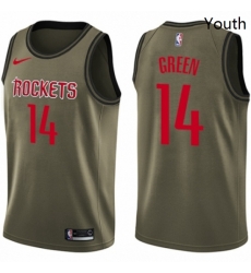Youth Nike Houston Rockets 14 Gerald Green Swingman Green Salute to Service NBA Jersey Youth Nike Houston Rockets 14 Gerald Green Swingman Green Salute to Service NBA Jersey