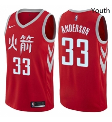 Youth Nike Houston Rockets 33 Ryan Anderson Swingman Red NBA Jersey City Edition Youth Nike Houston Rockets 33 Ryan Anderson Swingman Red NBA Jersey City Edition