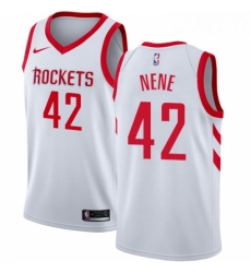 Youth Nike Houston Rockets 42 Nene Swingman White Home NBA Jersey Association Edition Youth Nike Houston Rockets 42 Nene Swingman White Home NBA Jersey Association Edition