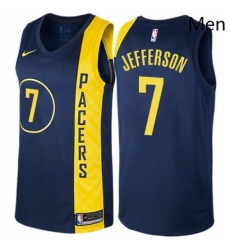 Mens Nike Indiana Pacers 7 Al Jefferson Swingman Navy Blue NBA Jersey City Edition