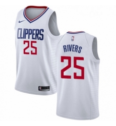 Youth Nike Los Angeles Clippers 25 Austin Rivers Authentic White NBA Jersey Association Edition Youth Nike Los Angeles Clippers 25 Austin Rivers Authentic White NBA Jersey Association Edition