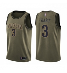 Youth New Orleans Pelicans 3 Josh Hart Swingman Green Salute to Service Basketball Jersey Youth New Orleans Pelicans 3 Josh Hart Swingman Green Salute to Service Basketball Jersey