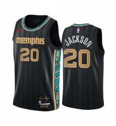 Men Nike Memphis Grizzlies 20 Josh Jackson Black NBA Swingman 2020 21 City Edition Jersey Men Nike Memphis Grizzlies 20 Josh Jackson Black NBA Swingman 2020 21 City Edition Jersey