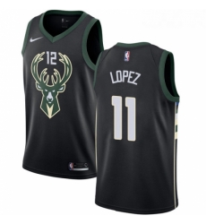 Womens Nike Milwaukee Bucks 11 Brook Lopez Swingman Black NBA Jersey Statement Edition Womens Nike Milwaukee Bucks 11 Brook Lopez Swingman Black NBA Jersey Statement Edition