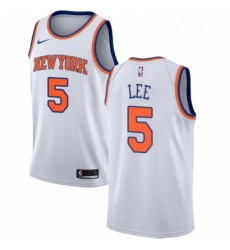Mens Nike New York Knicks 5 Courtney Lee Swingman White NBA Jersey Association Edition Mens Nike New York Knicks 5 Courtney Lee Swingman White NBA Jersey Association Edition