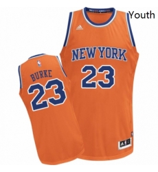 Youth Adidas New York Knicks 23 Trey Burke Swingman Orange Alternate NBA Jersey Youth Adidas New York Knicks 23 Trey Burke Swingman Orange Alternate NBA Jersey