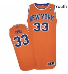 Youth Adidas New York Knicks 33 Patrick Ewing Authentic Orange Alternate NBA Jersey Youth Adidas New York Knicks 33 Patrick Ewing Authentic Orange Alternate NBA Jersey