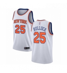 Youth New York Knicks 25 Reggie Bullock Swingman White Basketball Jersey Association Edition Youth New York Knicks 25 Reggie Bullock Swingman White Basketball Jersey Association Edition
