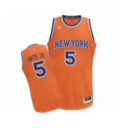 Youth New York Knicks 5 Dennis Smith Jr Swingman Orange Alternate Basketball Jersey Youth New York Knicks 5 Dennis Smith Jr Swingman Orange Alternate Basketball Jersey