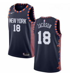 Youth Nike New York Knicks 18 Phil Jackson Swingman Navy Blue NBA Jersey 2018 19 City Edition Youth Nike New York Knicks 18 Phil Jackson Swingman Navy Blue NBA Jersey 2018 19 City Edition