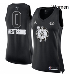 Womens Nike Jordan Oklahoma City Thunder 0 Russell Westbrook Swingman Black 2018 All Star Game NBA Jersey Womens Nike Jordan Oklahoma City Thunder 0 Russell Westbrook Swingman Black 2018 All Star Game NBA Jersey