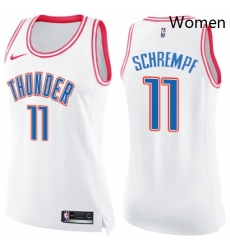 Womens Nike Oklahoma City Thunder 11 Detlef Schrempf Swingman WhitePink Fashion NBA Jersey Womens Nike Oklahoma City Thunder 11 Detlef Schrempf Swingman WhitePink Fashion NBA Jersey