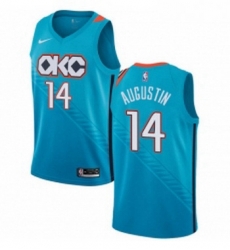 Womens Nike Oklahoma City Thunder 14 DJ Augustin Swingman Turquoise NBA Jersey City Edition Womens Nike Oklahoma City Thunder 14 DJ Augustin Swingman Turquoise NBA Jersey City Edition