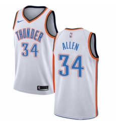 Womens Nike Oklahoma City Thunder 34 Ray Allen Swingman White Home NBA Jersey Association Edition Womens Nike Oklahoma City Thunder 34 Ray Allen Swingman White Home NBA Jersey Association Edition
