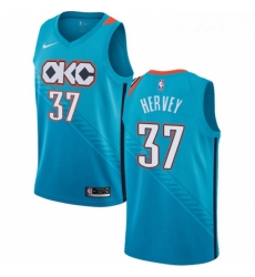 Womens Nike Oklahoma City Thunder 37 Kevin Hervey Swingman Turquoise NBA Jersey City Edition Womens Nike Oklahoma City Thunder 37 Kevin Hervey Swingman Turquoise NBA Jersey City Edition