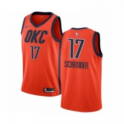 Youth Nike Oklahoma City Thunder 17 Dennis Schroder Orange Swingman Jersey Earned Edition 