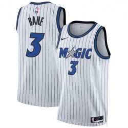 Men Orlando Magic 3 Desmond Bane White 2025 Association Edition Stitched Basketball Jersey