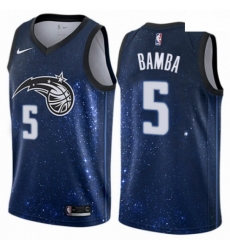 Mens Nike Orlando Magic 5 Mohamed Bamba Authentic Blue NBA Jersey City Edition Mens Nike Orlando Magic 5 Mohamed Bamba Authentic Blue NBA Jersey City Edition