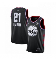 Youth Jordan Philadelphia 76ers 21 Joel Embiid Swingman Black 2019 All Star Game Basketball Jersey Youth Jordan Philadelphia 76ers 21 Joel Embiid Swingman Black 2019 All Star Game Basketball Jersey