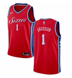 Youth Nike Philadelphia 76ers 1 Justin Anderson Swingman Red Alternate NBA Jersey Statement Edition Youth Nike Philadelphia 76ers 1 Justin Anderson Swingman Red Alternate NBA Jersey Statement Edition