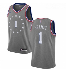 Youth Nike Philadelphia 76ers 1 Landry Shamet Swingman Gray NBA Jersey City Edition Youth Nike Philadelphia 76ers 1 Landry Shamet Swingman Gray NBA Jersey City Edition