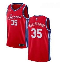 Youth Nike Philadelphia 76ers 35 Clarence Weatherspoon Authentic Red Alternate NBA Jersey Statement Edition Youth Nike Philadelphia 76ers 35 Clarence Weatherspoon Authentic Red Alternate NBA Jersey Statement Edition