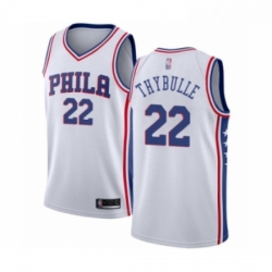 Youth Philadelphia 76ers 22 Mattise Thybulle Swingman White Basketball Jersey Association Edition 